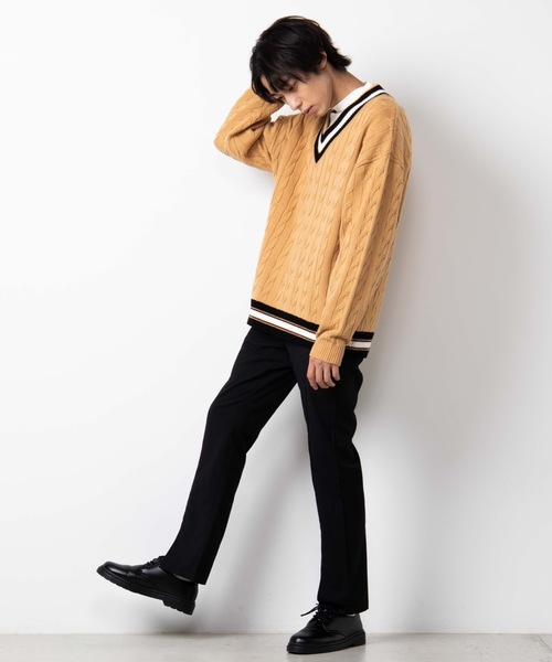 WEGO(ウィゴー)の「WEGO/キープヒートモックネックカットソー(Tシャツ/カットソー・メンズ・ホワイト/ブラック・MEDIUM/LARGE)」の9枚目の写真