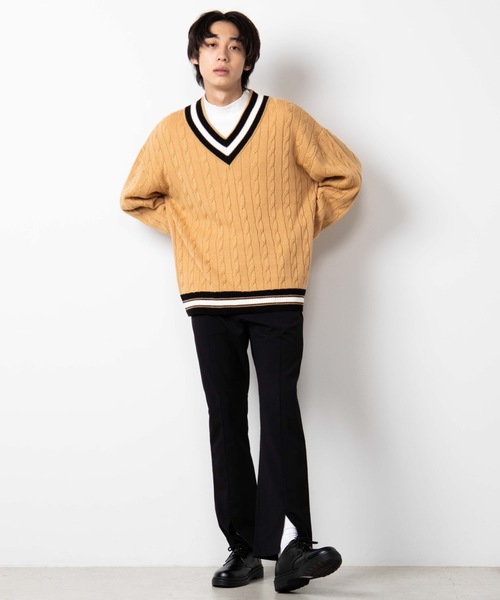 WEGO(ウィゴー)の「WEGO/キープヒートモックネックカットソー(Tシャツ/カットソー・メンズ・ホワイト/ブラック・MEDIUM/LARGE)」の10枚目の写真