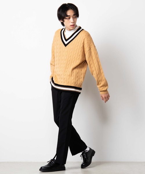 WEGO(ウィゴー)の「WEGO/キープヒートモックネックカットソー(Tシャツ/カットソー・メンズ・ホワイト/ブラック・MEDIUM/LARGE)」の11枚目の写真