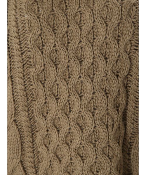 Ungrid（アングリッド）の「スリーブレースアップケーブルニット（ニット/セーター・レディース・カーキ/アイボリー/モカ・FREE）」の21枚目の写真