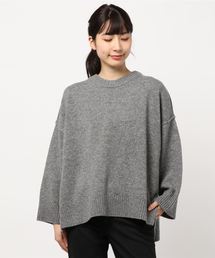 クルーネックワイドプルオーバー