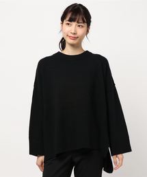 クルーネックワイドプルオーバー