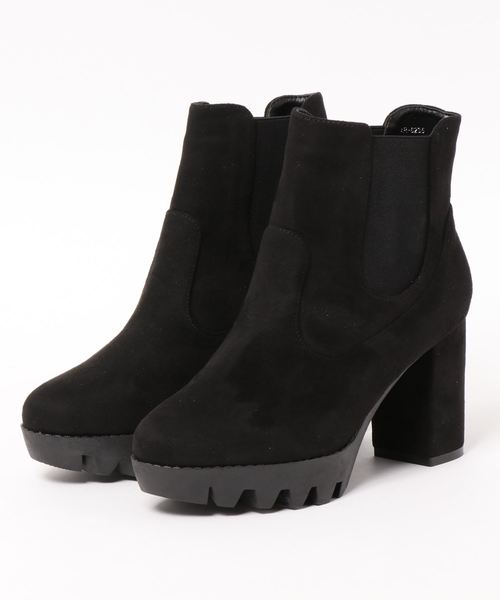 archives(アルシーヴ)の「サイドゴアショートブーツ(ブーツ・レディース・ブラック系その他/ブラック・MEDIUM/LARGE)」の1枚目の写真