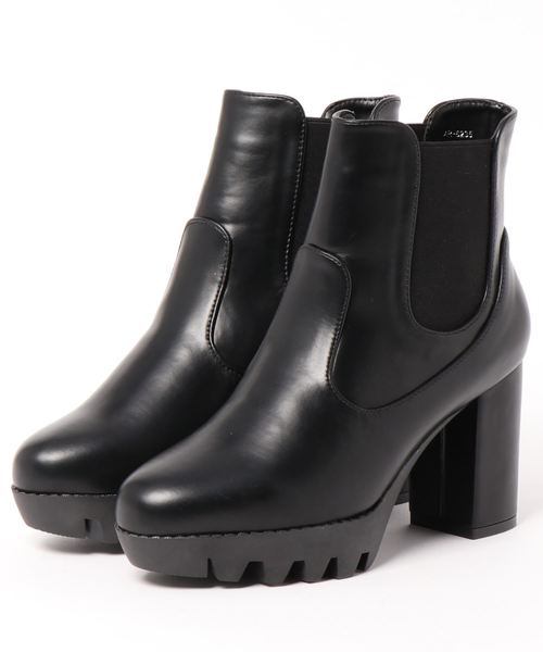 archives(アルシーヴ)の「サイドゴアショートブーツ(ブーツ・レディース・ブラック系その他/ブラック・MEDIUM/LARGE)」の2枚目の写真