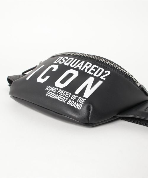 DSQUARED2(ディースクエアード)の「Belt Bag /Miss ICON /0201(ボディバッグ/ウエストポーチ・メンズ・ブラック×ホワイト・FREE)」の4枚目の写真