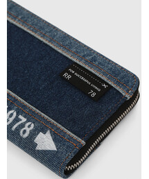 A113】○ディーゼル 長財布 デニムパッチワーク