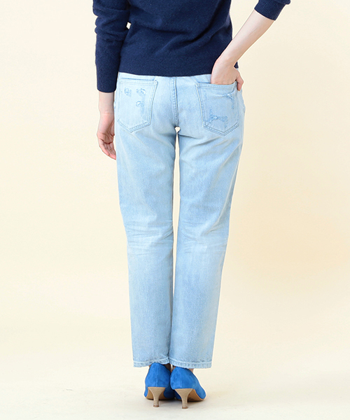 B:MING by BEAMS（ビーミングバイビームス）の「ビーミング by ビームス / クラッシュデニム（デニムパンツ・レディース・その他・LARGE/SMALL/MEDIUM/X-SMALL）」の4枚目の写真