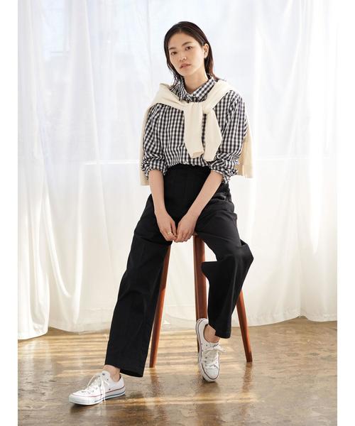 AMERICAN HOLIC(アメリカンホリック)の「ベイカーテーパードパンツ*(その他パンツ・レディース・ブラック/ベージュ/カーキ・MEDIUM/LARGE)」の12枚目の写真