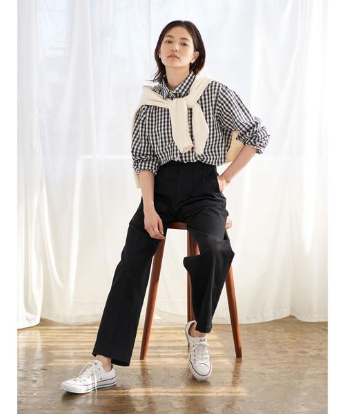 AMERICAN HOLIC(アメリカンホリック)の「ベイカーテーパードパンツ*(その他パンツ・レディース・ブラック/ベージュ/カーキ・MEDIUM/LARGE)」の11枚目の写真