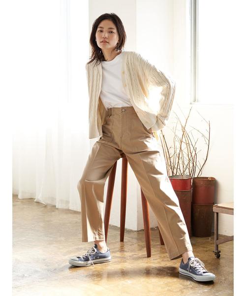 AMERICAN HOLIC(アメリカンホリック)の「ベイカーテーパードパンツ*(その他パンツ・レディース・ブラック/ベージュ/カーキ・MEDIUM/LARGE)」の9枚目の写真