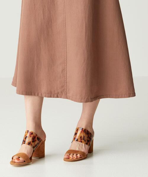 EMMEL REFINES（エメルリファインズ）の「FC ツイル フレアスカート（スカート・レディース・ブラウン/ライトグレー/イエロー・S/M）」の12枚目の写真