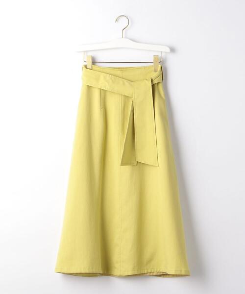 EMMEL REFINES（エメルリファインズ）の「FC ツイル フレアスカート（スカート・レディース・ブラウン/ライトグレー/イエロー・S/M）」の19枚目の写真