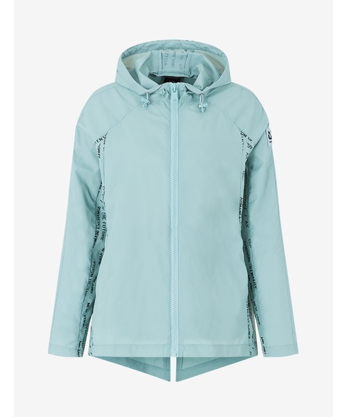 ARMANI EXCHANGE(アルマーニエクスチェンジ)の「【A|Xアルマーニ エクスチェンジ】リサイクルナイロン サイドロゴジップアップフーディ(ナイロンジャケット・レディース・ブラック/ライトブルー・SMALL/X-SMALL/MEDIUM/LARGE)」の2枚目の写真