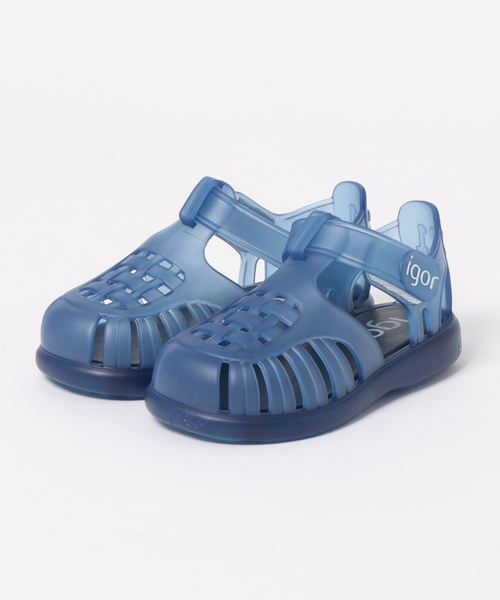 igor(イゴール)の「igor/イゴールkids sandals/キッズサンダル TOBBY VELCRO/水遊び/ビーチサンダル(ビーチサンダル)」|ネイビー