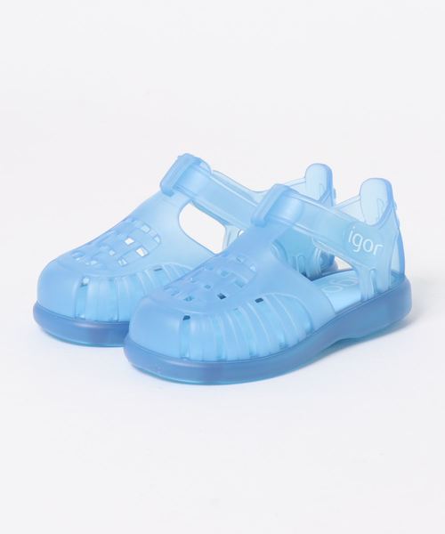 igor(イゴール)の「igor/イゴールkids sandals/キッズサンダル TOBBY VELCRO/水遊び/ビーチサンダル(ビーチサンダル)」|ブルー