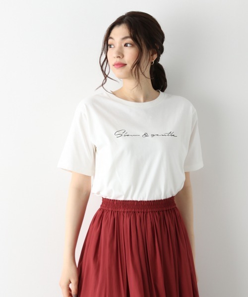 GLOBAL WORK（グローバルワーク）の「アソートプリントＴ/875212（Tシャツ/カットソー・レディース・ホワイト/ホワイト系その他2/ベージュ系その他3/アイボリー/ブラック/ホワイト系その他3/ダークグレー・MEDIUM/LARGE）」の2枚目の写真