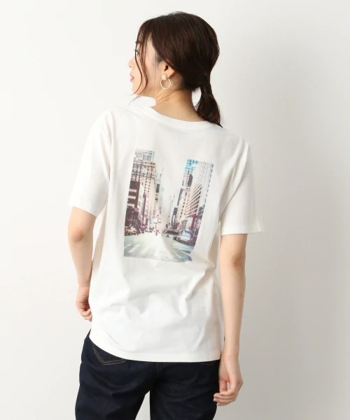 GLOBAL WORK（グローバルワーク）の「アソートプリントＴ/875212（Tシャツ/カットソー・レディース・ホワイト/ホワイト系その他2/ベージュ系その他3/アイボリー/ブラック/ホワイト系その他3/ダークグレー・MEDIUM/LARGE）」の4枚目の写真