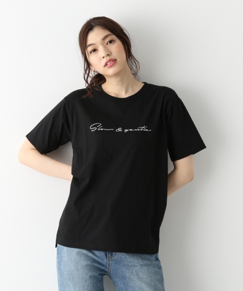 GLOBAL WORK（グローバルワーク）の「アソートプリントＴ/875212（Tシャツ/カットソー・レディース・ホワイト/ホワイト系その他2/ベージュ系その他3/アイボリー/ブラック/ホワイト系その他3/ダークグレー・MEDIUM/LARGE）」の5枚目の写真
