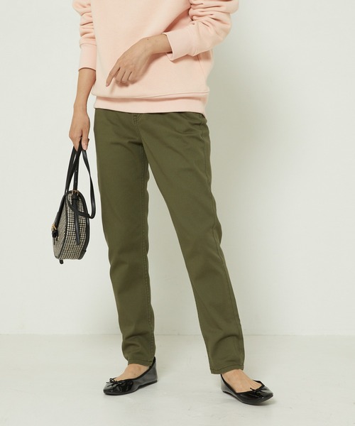 FREAK'S STORE(フリークスストア)の「ストレッチテーパードチノパンツ(チノパンツ・レディース・ブラック/ベージュ/カーキ・マルチサイズ)」の15枚目の写真