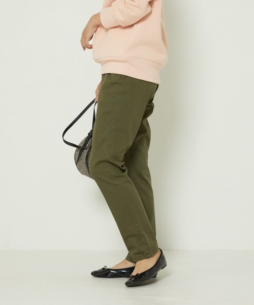 FREAK'S STORE(フリークスストア)の「ストレッチテーパードチノパンツ(チノパンツ・レディース・ブラック/ベージュ/カーキ・マルチサイズ)」の16枚目の写真