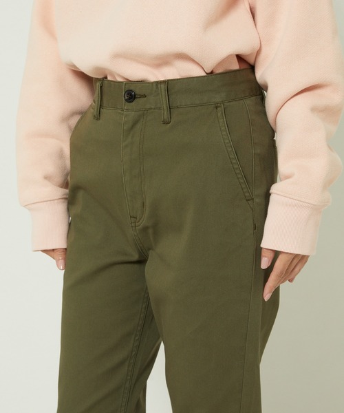 FREAK'S STORE(フリークスストア)の「ストレッチテーパードチノパンツ(チノパンツ・レディース・ブラック/ベージュ/カーキ・マルチサイズ)」の22枚目の写真