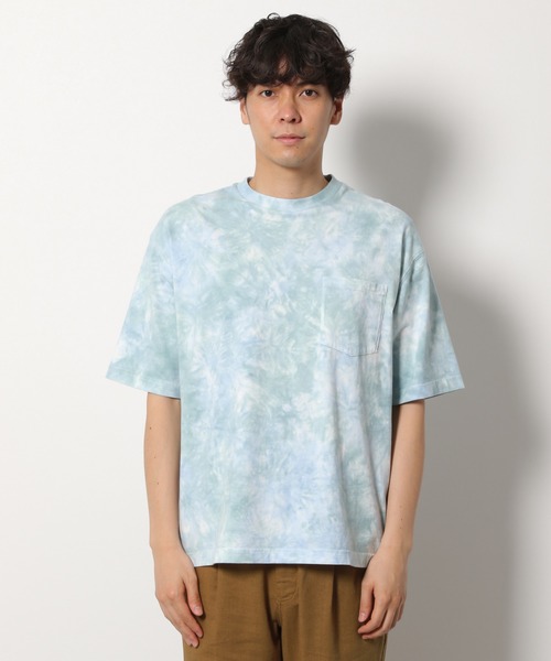 LAKOLE（ラコレ）の「タイダイ柄Tシャツ / LAKOLE（Tシャツ/カットソー・メンズ・ベージュ/グリーン/ベビーピンク・MEDIUM/LARGE）」の8枚目の写真