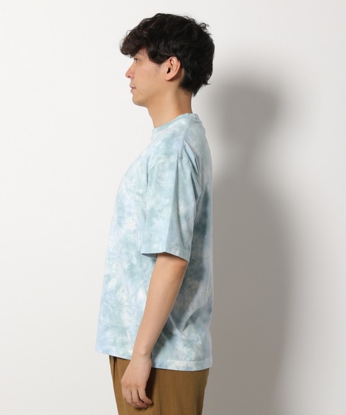 LAKOLE（ラコレ）の「タイダイ柄Tシャツ / LAKOLE（Tシャツ/カットソー・メンズ・ベージュ/グリーン/ベビーピンク・MEDIUM/LARGE）」の9枚目の写真