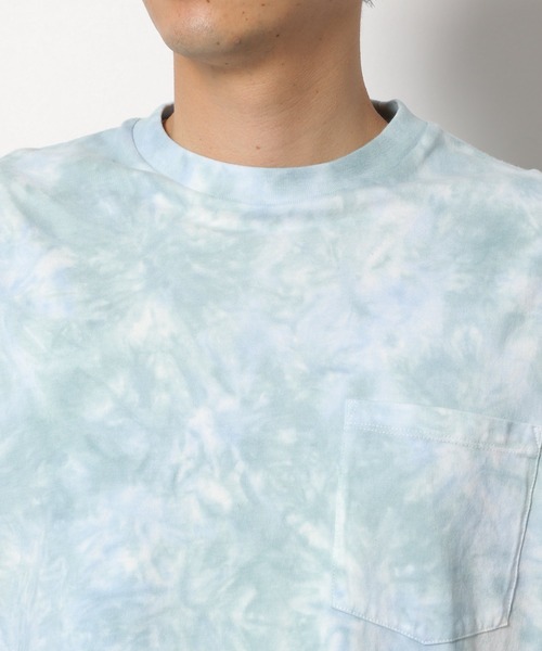 LAKOLE（ラコレ）の「タイダイ柄Tシャツ / LAKOLE（Tシャツ/カットソー・メンズ・ベージュ/グリーン/ベビーピンク・MEDIUM/LARGE）」の11枚目の写真