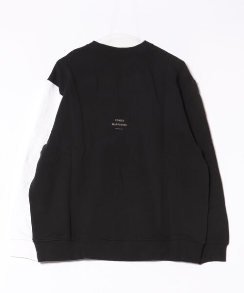 TRAP/U (トラップユー)の「【TRAP/U】袖配色プリント裏毛プルオーバー(Tシャツ/カットソー・レディース・ブラック/ベージュ/カーキ/イエロー・MEDIUM/LARGE)」の10枚目の写真