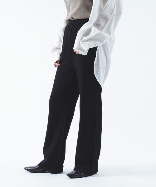 Ambre Neige(アンブルネージュ)の「リブパンツ/イージーパンツ/【WEB/EC限定商品】(その他パンツ・レディース・ブラック/ライトグリーン/ホワイト系その他・SMALL/MEDIUM)」の14枚目の写真