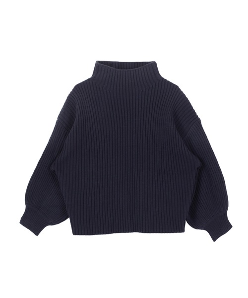 titivate（ティティベイト）の「ﾎﾞﾄﾙﾈｯｸﾘﾌﾞﾆｯﾄﾌﾟﾙｵｰﾊﾞｰ（ニット/セーター・レディース・ブラック/パープル/ネイビー/ブラウン/レッド/オフホワイト/カーキ/イエロー/ブルー/グリーン/ミント/マスタード/杢グレー/パープル系その他/ピンクベージュ/チャコール/オレンジ/モカ/ブルー系その他/ライトブラウン/ベージュ・S/M/L）」の12枚目の写真