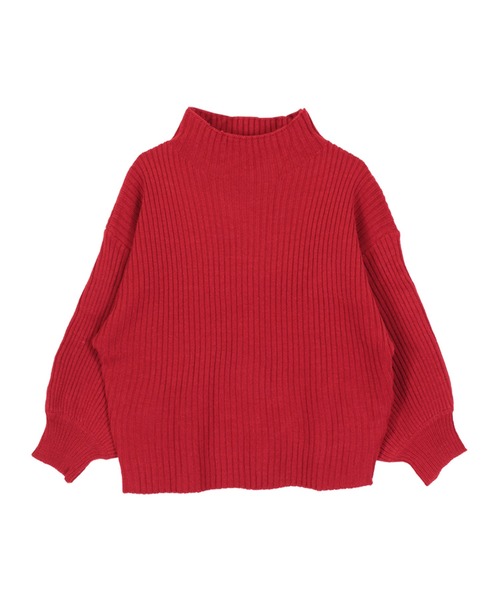 titivate（ティティベイト）の「ﾎﾞﾄﾙﾈｯｸﾘﾌﾞﾆｯﾄﾌﾟﾙｵｰﾊﾞｰ（ニット/セーター・レディース・ブラック/パープル/ネイビー/ブラウン/レッド/オフホワイト/カーキ/イエロー/ブルー/グリーン/ミント/マスタード/杢グレー/パープル系その他/ピンクベージュ/チャコール/オレンジ/モカ/ブルー系その他/ライトブラウン/ベージュ・S/M/L）」の20枚目の写真