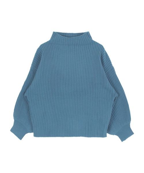 titivate（ティティベイト）の「ﾎﾞﾄﾙﾈｯｸﾘﾌﾞﾆｯﾄﾌﾟﾙｵｰﾊﾞｰ（ニット/セーター・レディース・ブラック/パープル/ネイビー/ブラウン/レッド/オフホワイト/カーキ/イエロー/ブルー/グリーン/ミント/マスタード/杢グレー/パープル系その他/ピンクベージュ/チャコール/オレンジ/モカ/ブルー系その他/ライトブラウン/ベージュ・S/M/L）」の13枚目の写真