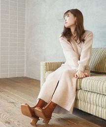 カシュクール+タイトスカートマルチ2WAYニットアップ