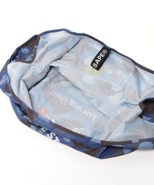A BATHING APE（アベイシングエイプ）の「COLOR CAMO SHOPPING BAG L M（エコバッグ/サブバッグ・メンズ・パープル/ネイビー/レッド・LARGE）」の12枚目の写真