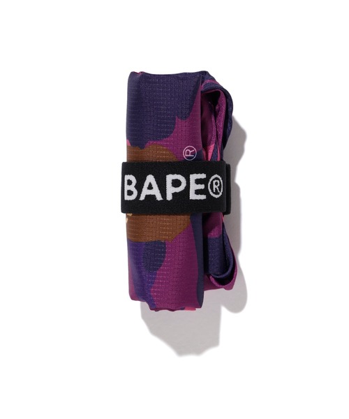 A BATHING APE（アベイシングエイプ）の「COLOR CAMO SHOPPING BAG L M（エコバッグ/サブバッグ・メンズ・パープル/ネイビー/レッド・LARGE）」の4枚目の写真