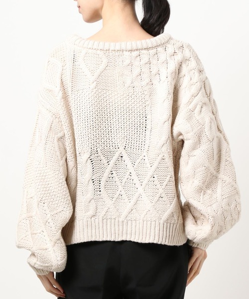 apres jour（アプレジュール）の「パッチワーク柄ニット【ZOZOTOWN限定アイテム】 【12AP】（ニット/セーター・レディース・アイボリー/ミント/モカ/ラベンダー・X-LARGE/フリー）」の11枚目の写真