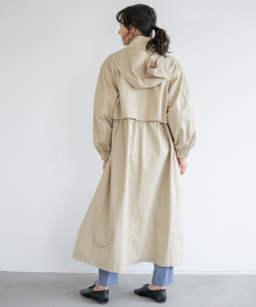 A part by（アパートバイ）の「CoPoロングブルゾン  931684（ブルゾン・レディース・チャコールグレー/ライトベージュ/グリーン系その他6・FREE）」の10枚目の写真