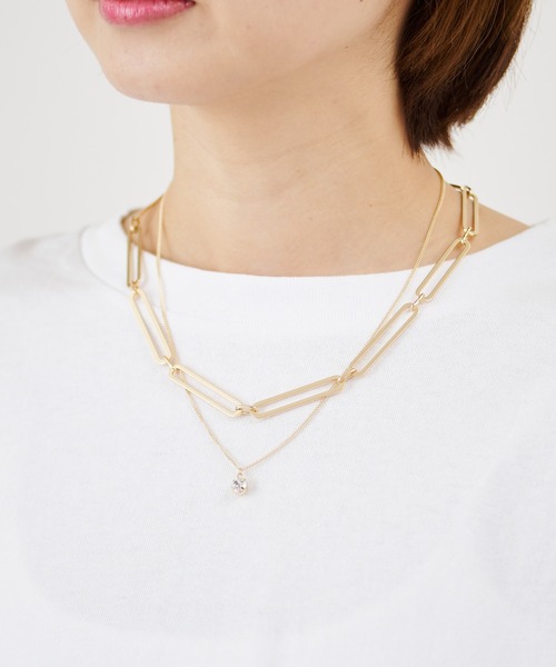 COLONY 2139（コロニートゥーワンスリーナイン）の「2連チェーンネックレス（ネックレス・レディース・シルバー/ゴールド・FREE）」の6枚目の写真