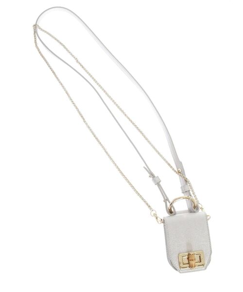 MERCURYDUO（マーキュリーデュオ）の「メタルリングミニポーチ（ポーチ・レディース・シルバー/ピンク・FREE）」の6枚目の写真