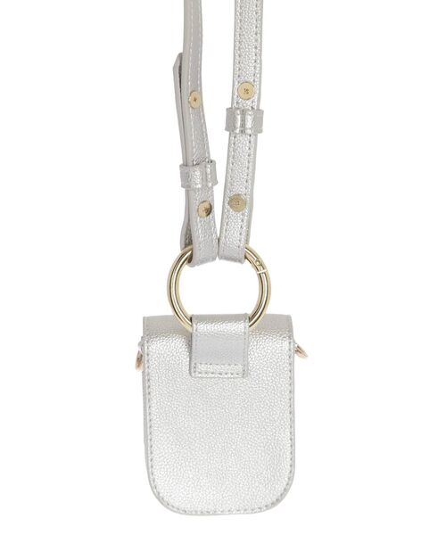 MERCURYDUO（マーキュリーデュオ）の「メタルリングミニポーチ（ポーチ・レディース・シルバー/ピンク・FREE）」の4枚目の写真