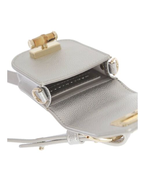 MERCURYDUO（マーキュリーデュオ）の「メタルリングミニポーチ（ポーチ・レディース・シルバー/ピンク・FREE）」の3枚目の写真