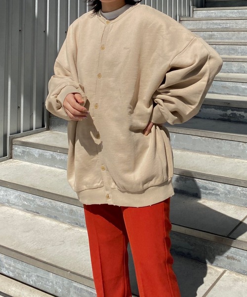 PBLIM(ページボーイリム)の「【PAGEBOYLIM】】クルーダメージカーデ(カーディガン/ボレロ・レディース・チャコールグレー/ブラック/ベージュ・MEDIUM/LARGE)」の11枚目の写真