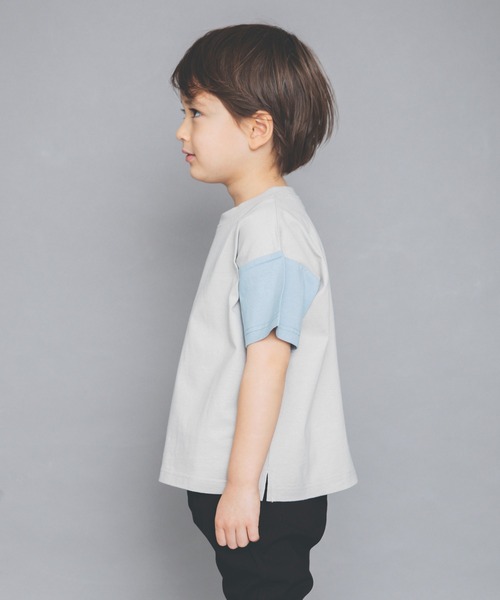 BRANSHES(ブランシェス)の「【WEB限定】クレイジー配色半袖Tシャツ(Tシャツ/カットソー・キッズ・ブルーグレー/ベージュ/ブラウン/ネイビー・130cm/150cm/120cm/140cm/110cm/100cm)」の6枚目の写真