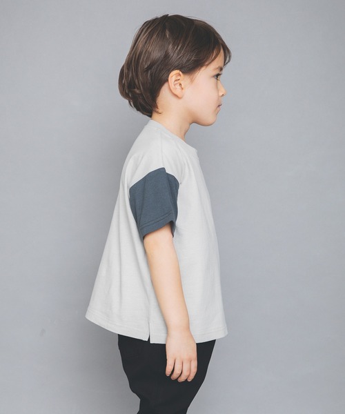 BRANSHES(ブランシェス)の「【WEB限定】クレイジー配色半袖Tシャツ(Tシャツ/カットソー・キッズ・ブルーグレー/ベージュ/ブラウン/ネイビー・130cm/150cm/120cm/140cm/110cm/100cm)」の5枚目の写真