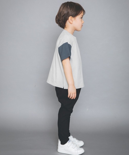 BRANSHES(ブランシェス)の「【WEB限定】クレイジー配色半袖Tシャツ(Tシャツ/カットソー・キッズ・ブルーグレー/ベージュ/ブラウン/ネイビー・130cm/150cm/120cm/140cm/110cm/100cm)」の9枚目の写真