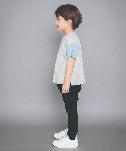 BRANSHES(ブランシェス)の「【WEB限定】クレイジー配色半袖Tシャツ(Tシャツ/カットソー・キッズ・ブルーグレー/ベージュ/ブラウン/ネイビー・130cm/150cm/120cm/140cm/110cm/100cm)」の10枚目の写真