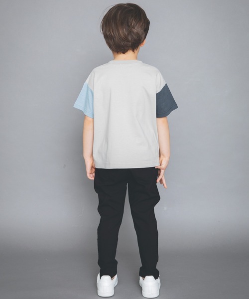 BRANSHES(ブランシェス)の「【WEB限定】クレイジー配色半袖Tシャツ(Tシャツ/カットソー・キッズ・ブルーグレー/ベージュ/ブラウン/ネイビー・130cm/150cm/120cm/140cm/110cm/100cm)」の11枚目の写真