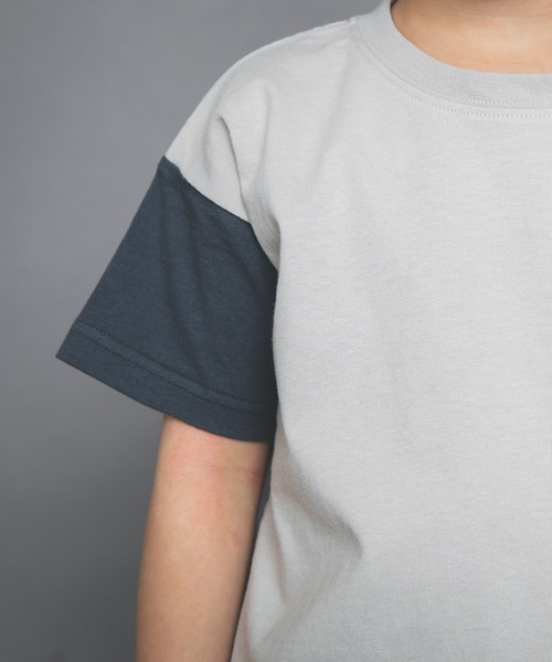 BRANSHES(ブランシェス)の「【WEB限定】クレイジー配色半袖Tシャツ(Tシャツ/カットソー・キッズ・ブルーグレー/ベージュ/ブラウン/ネイビー・130cm/150cm/120cm/140cm/110cm/100cm)」の12枚目の写真