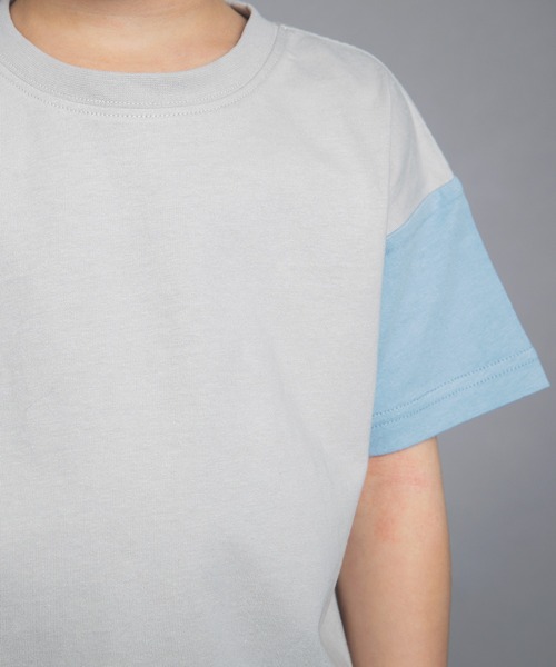 BRANSHES(ブランシェス)の「【WEB限定】クレイジー配色半袖Tシャツ(Tシャツ/カットソー・キッズ・ブルーグレー/ベージュ/ブラウン/ネイビー・130cm/150cm/120cm/140cm/110cm/100cm)」の13枚目の写真